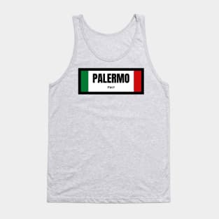 Palermo City in Italian Flag Tank Top